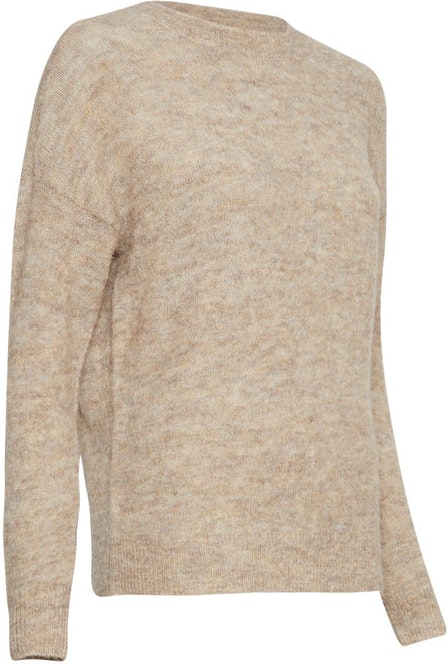 Femme Mohair O Pullover - Wht Pepper Mel