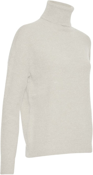 Femme Mohair Roll Neck Pullover - Egret - Moss Copenhagen - Gensere - VILLOID.no