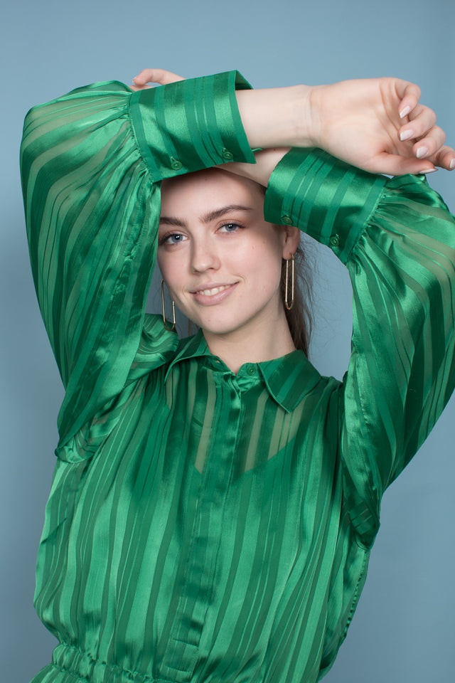 Telinna Dress - Medium Green - Second Female - Kjoler - VILLOID.no