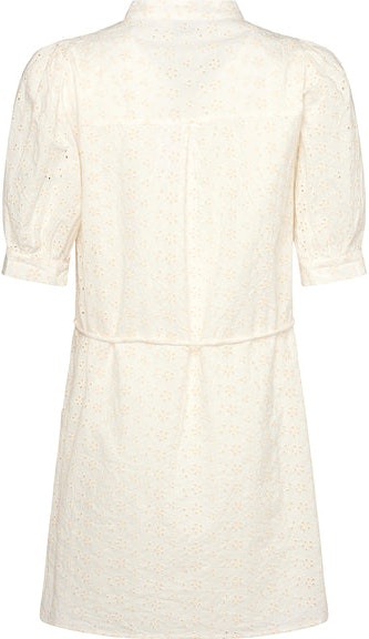 Flavia Dress Broderie - White