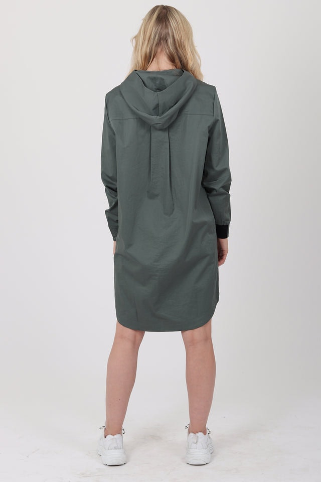 Narwhal Hooded Dress - Teal - Holzweiler - Kjoler - VILLOID.no