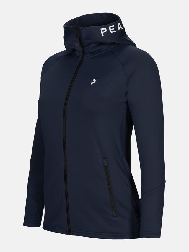 W Rider Zip Hood - Blue Shadow