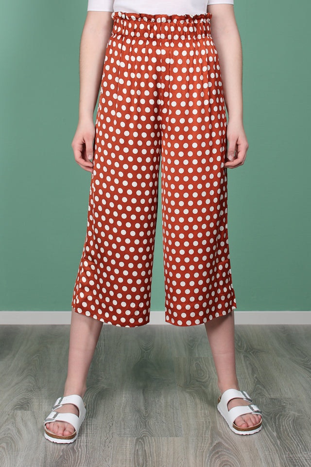 Spotty HW Trousers - Rustic Brown - Second Female - Bukser & Shorts - VILLOID.no