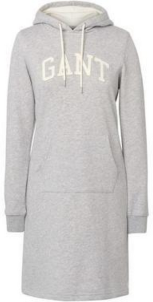 Gant ARCH Hoodie Dress - Grey Melange - GANT - Kjoler - VILLOID.no