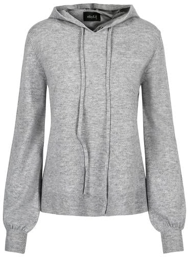Mille Wool Hoodie - Huskey Grey - Ella & il - Gensere - VILLOID.no