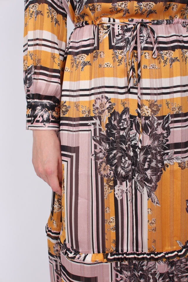 Valley LS Maxi Dress - Inca Gold - Second Female - Kjoler - VILLOID.no