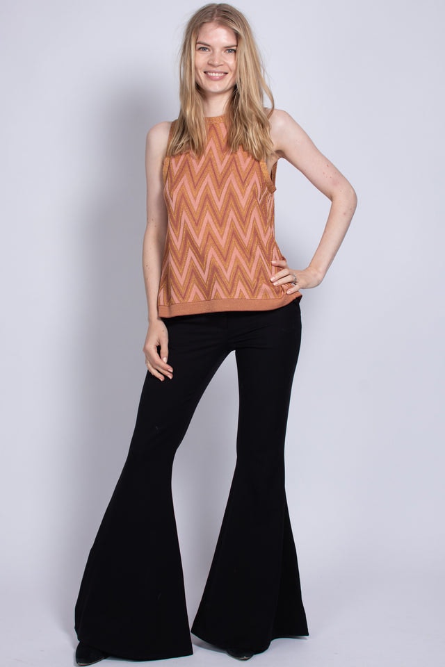 Flared Pants - Black - MAUD - Bukser & Shorts - VILLOID.no