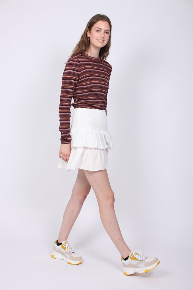 Carin Skirt - White - Neo Noir - Skjørt - VILLOID.no