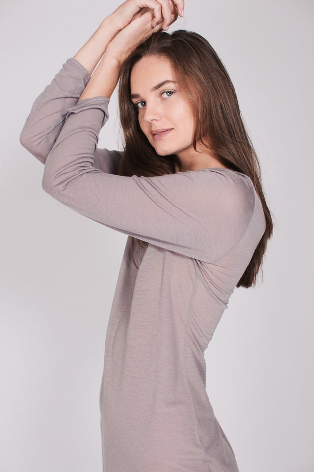 The Sweater Dress - Stone - AWAN - Loungewear - VILLOID.no