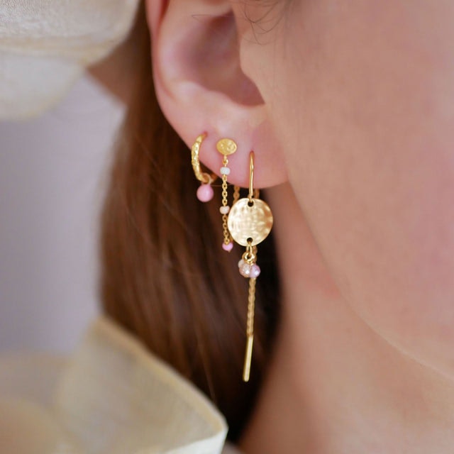 Belle Hoops - Light Pink