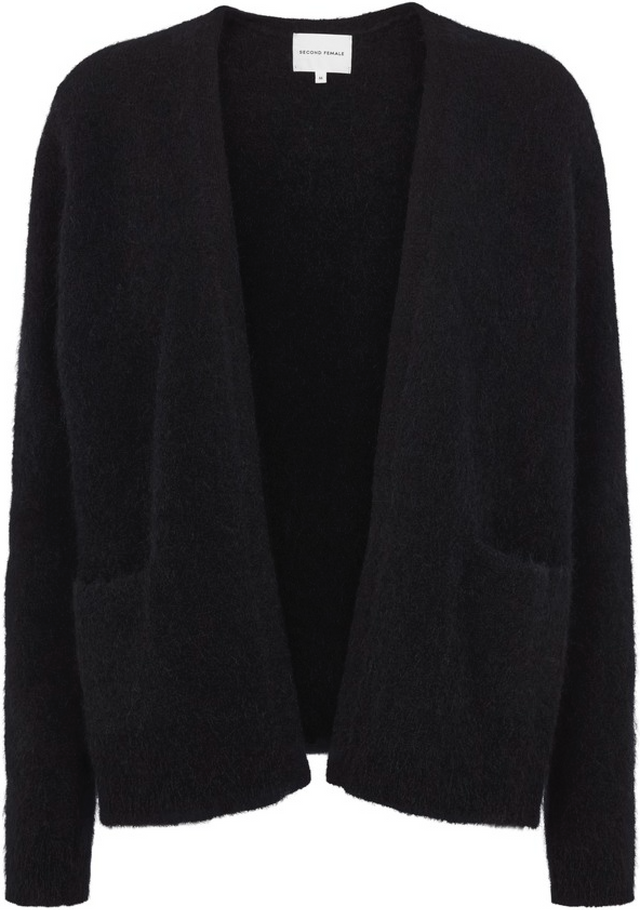 Brook Knit Short Cardigan - Black - Second Female - Gensere - VILLOID.no