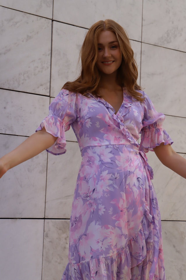 Sissy Dress - Lavender Garden