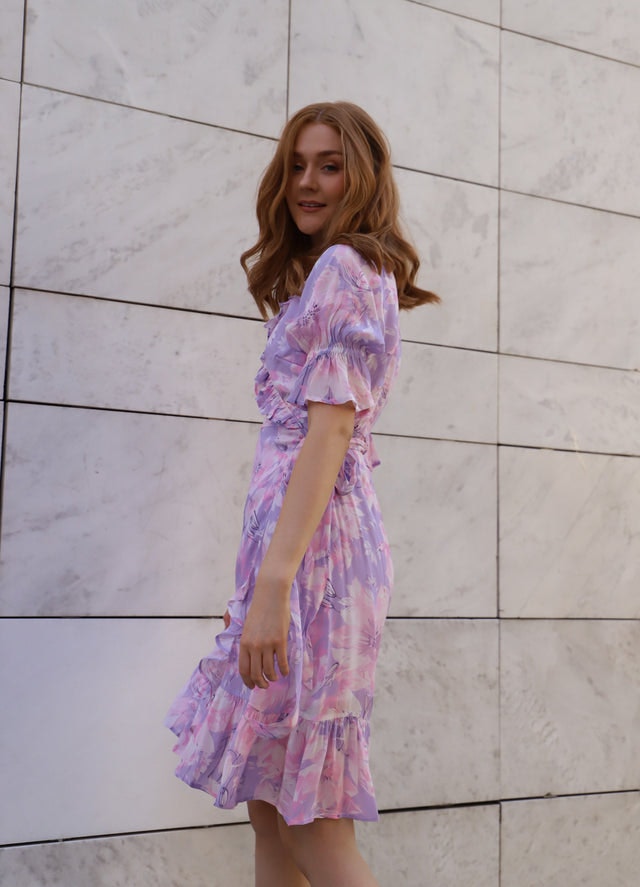 Sissy Dress - Lavender Garden