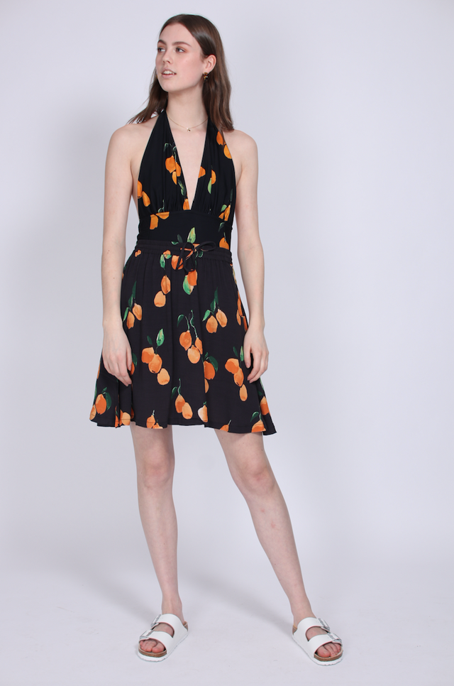 Sine Skirt - Oranges aop - Just Female - Skjørt - VILLOID.no