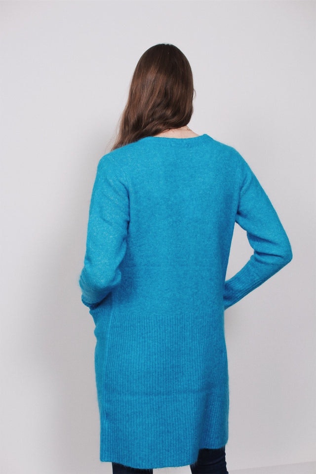 Brook Knit New Cape - Swedish Blue - Second Female - Gensere - VILLOID.no