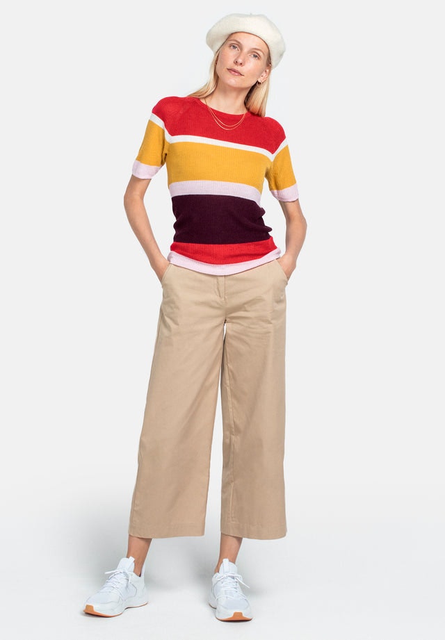 Wool Party T-shirt - Multicolor Stripe - Pierre Robert x Jenny Skavlan - T-skjorter & Topper - VILLOID.no