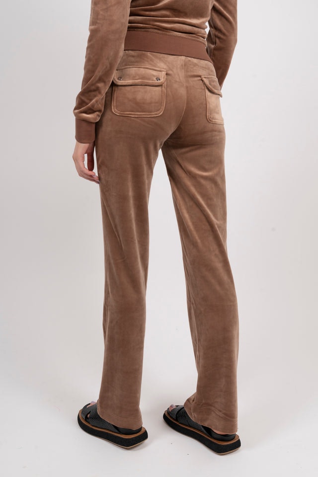 Del Ray Classic Velour Pant Pocket - Acorn