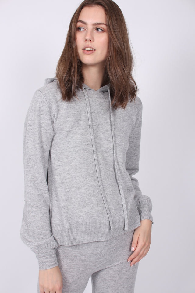 Mille Wool Hoodie - Huskey Grey - Ella & il - Gensere - VILLOID.no