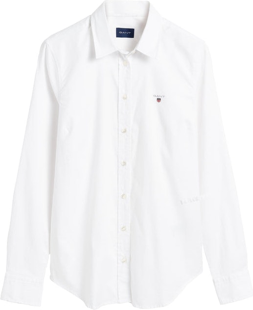 Stretch Oxford Solid - White - GANT - Bluser & Skjorter - VILLOID.no