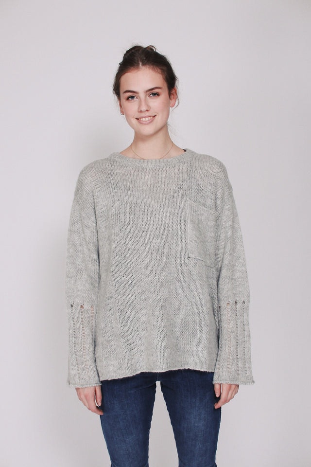 Fifi sweater - Grey Melange - Line of Oslo - Gensere - VILLOID.no