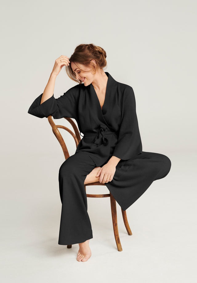 Wool Lounge Sweater - Black - Pierre Robert x Jenny Skavlan - Gensere - VILLOID.no