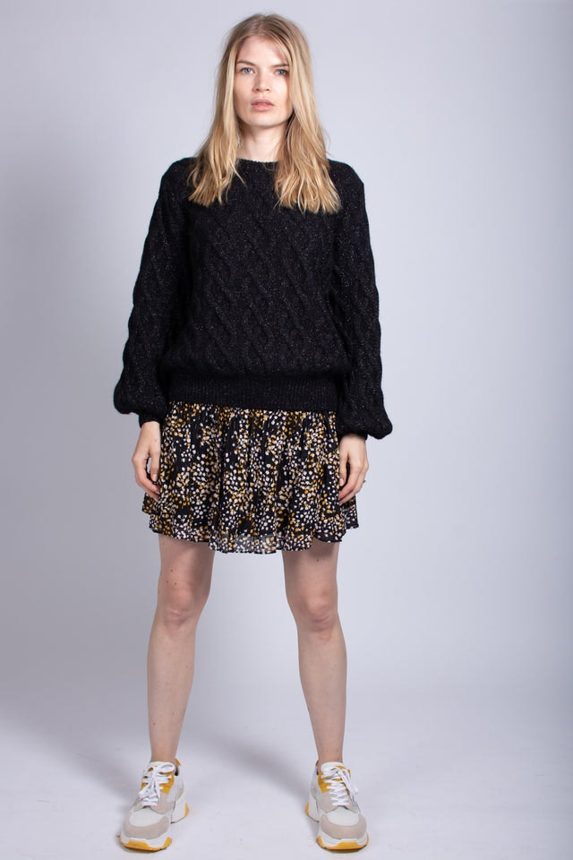 Kaylee Knit Lurex - Black - MAUD - Gensere - VILLOID.no