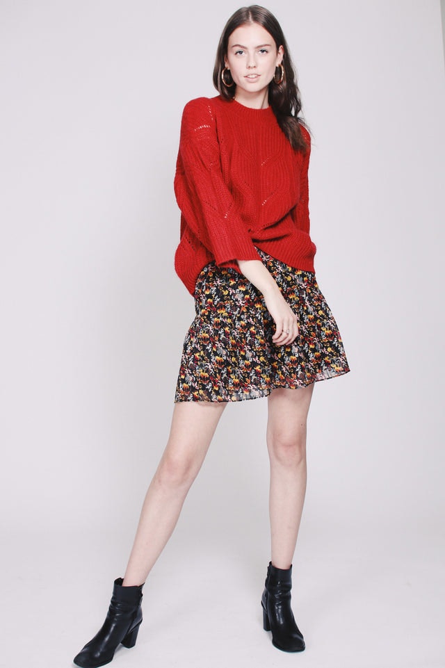 Pomme Knit O-neck - Bossa Nova - Second Female - Gensere - VILLOID.no