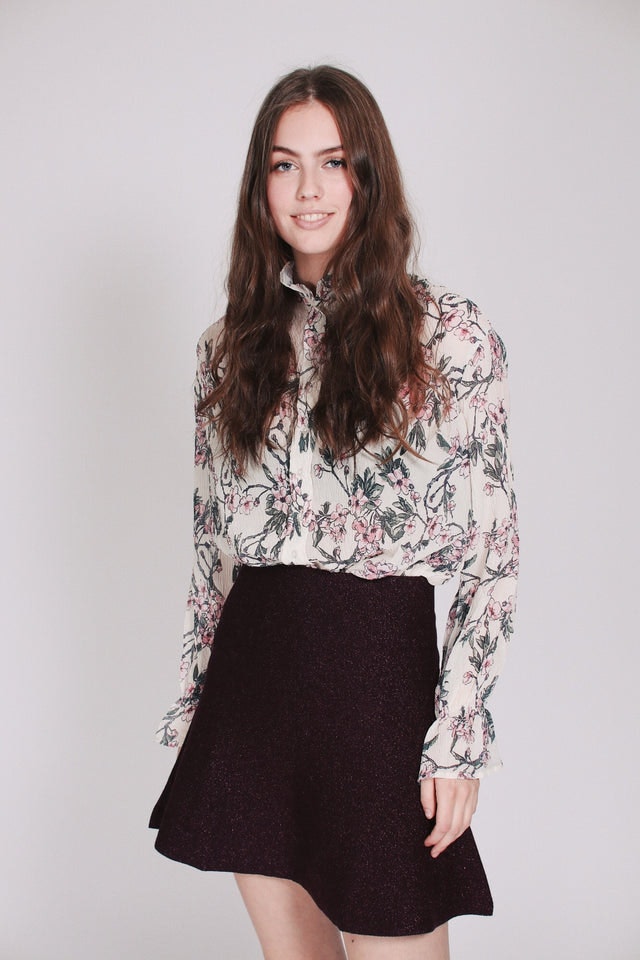 Sweet Flower Blouse - Creme - Line of Oslo - Bluser & Skjorter - VILLOID.no
