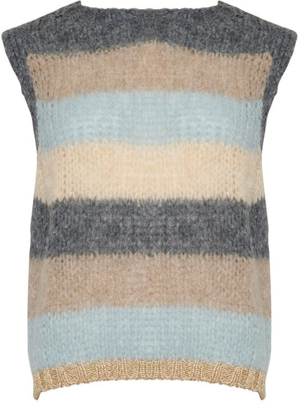 Kala Vest Wool - Bright Stripes