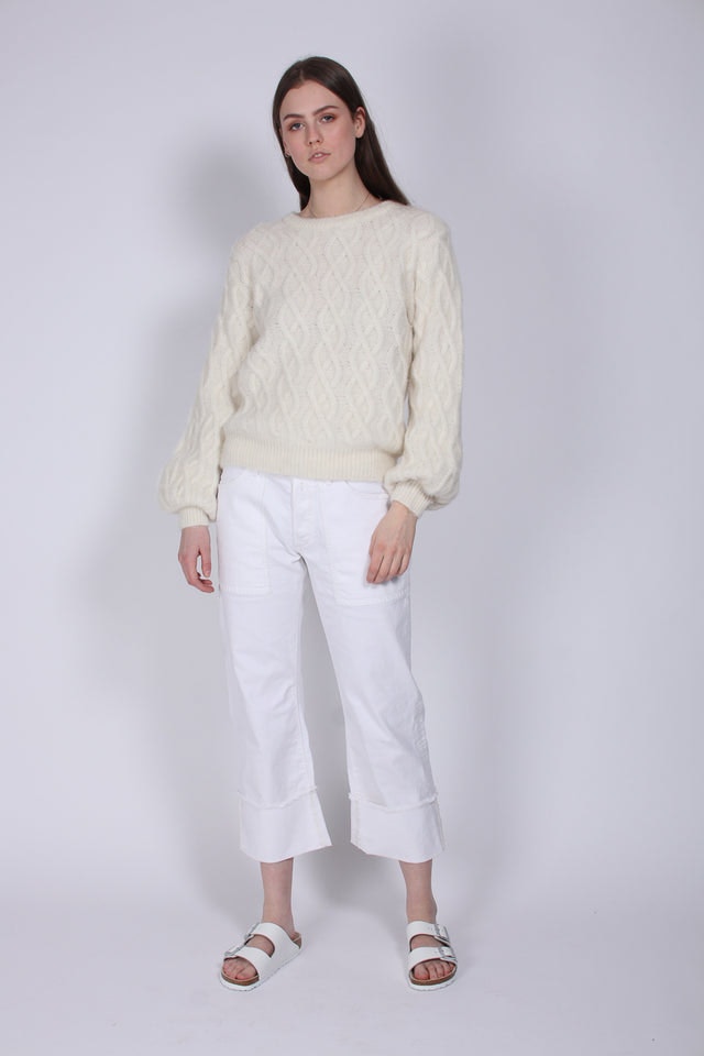 Kaylee Knit - White - MAUD - Gensere - VILLOID.no