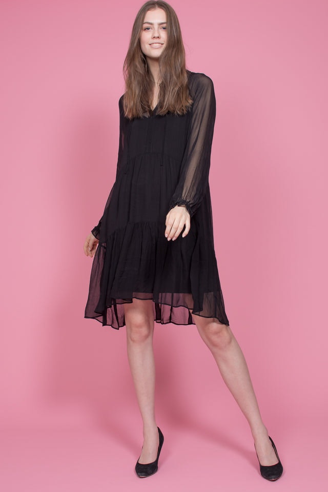 Liddy Dress - Black - Second Female - Kjoler - VILLOID.no