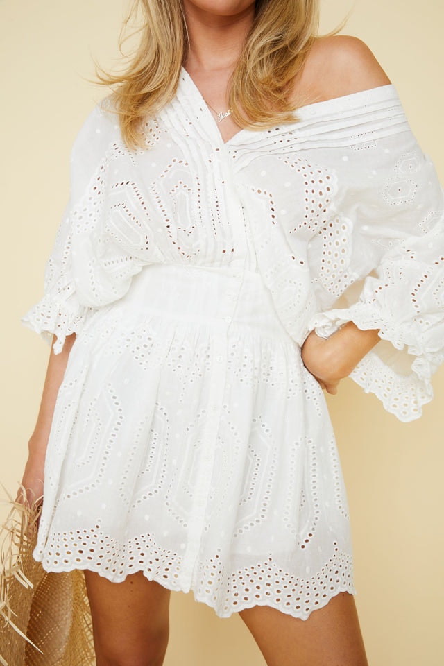 Love Heartsdress - White