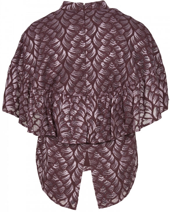 Butterfly top - Vineyard wine - MAUD - Bluser & Skjorter - VILLOID.no