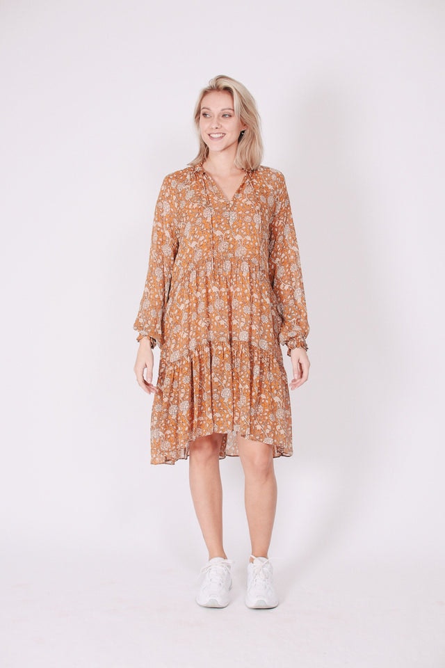 Mindy Dress - Sudan Brown - Second Female - Kjoler - VILLOID.no