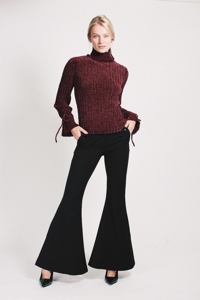 Chenille Turtleneck - Vineyard wine - MAUD - Gensere - VILLOID.no