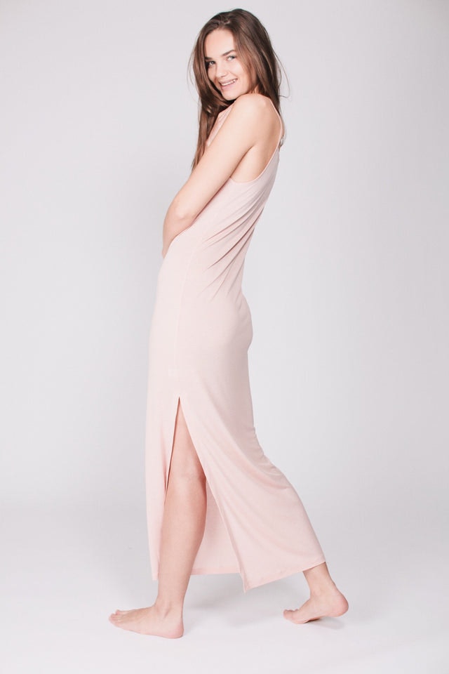 The Slip Dress : Tencel - Nude Pink - AWAN - Loungewear - VILLOID.no