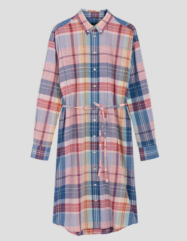 Madras Shirt Dress - Peach Bud - GANT - Kjoler - VILLOID.no