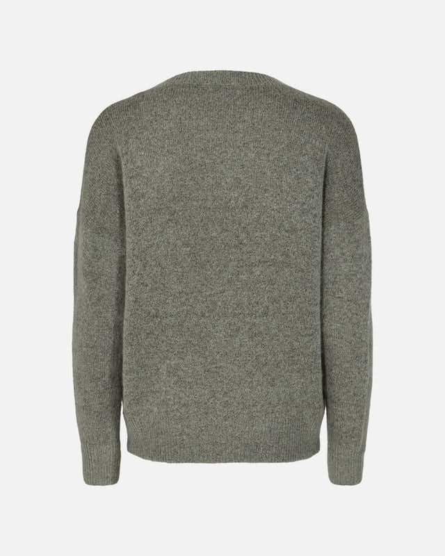 Femme Mohair O Pullover - C Green Mel - Moss Copenhagen - Gensere - VILLOID.no