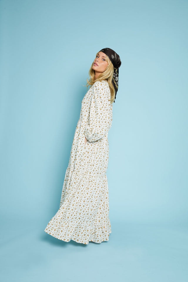Muse Yellow Flowerdress - As Is