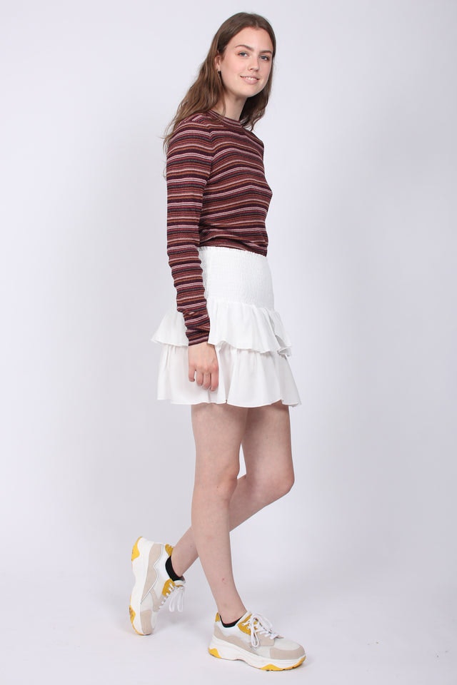 Carin Skirt - White - Neo Noir - Skjørt - VILLOID.no