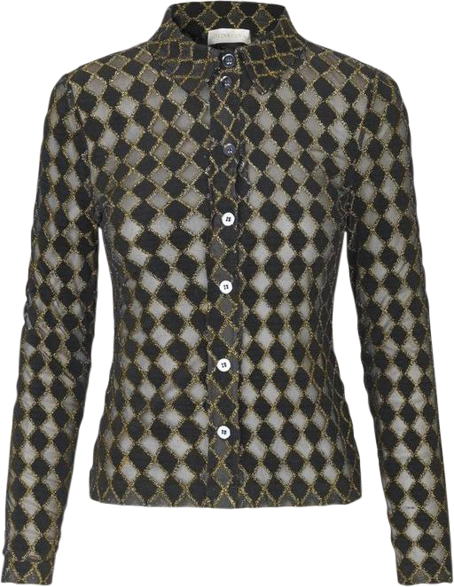 Nevena Jersey Lurex Burnout - Diamond Cedar