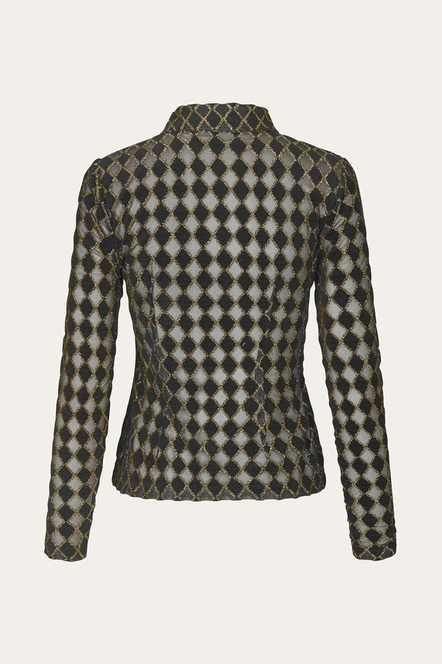 Nevena Jersey Lurex Burnout - Diamond Cedar - Stine Goya - Bluser & Skjorter - VILLOID.no