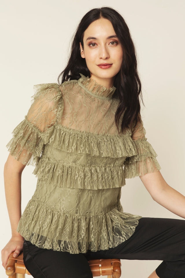 Rachel Blouse - Herb Green - By Malina - Bluser & Skjorter - VILLOID.no
