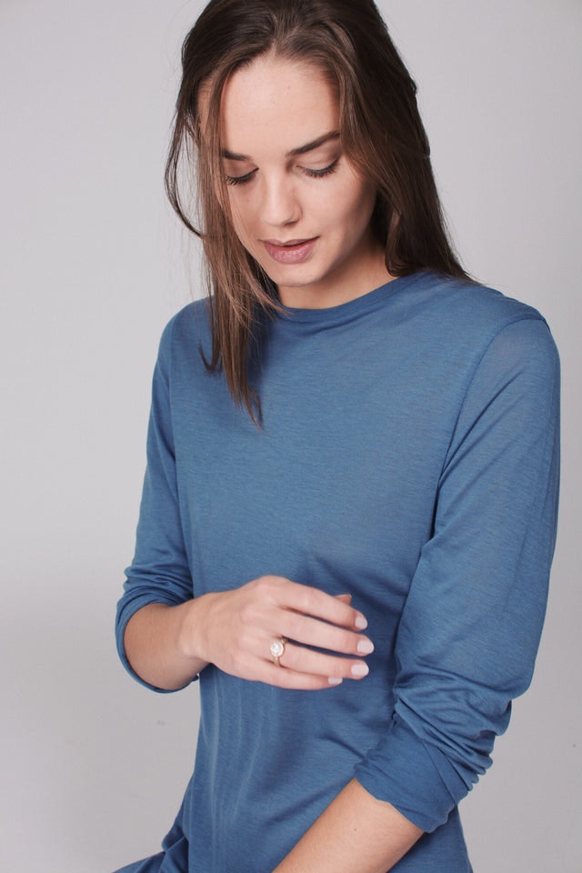 The Sweater Dress - Blue - AWAN - Loungewear - VILLOID.no