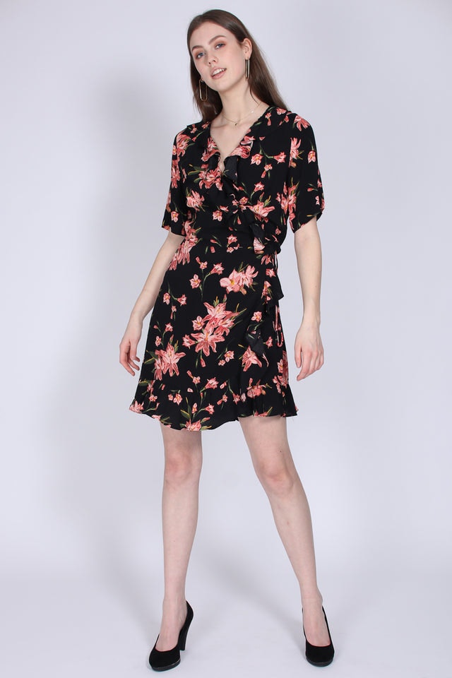 Oline wrap dress - Cole aop - Just Female - Kjoler - VILLOID.no
