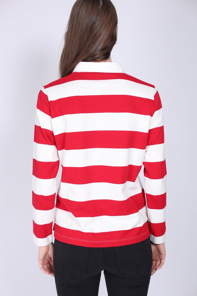 Original Barstripe Heavy Rugger LS - Red - GANT - Bluser & Skjorter - VILLOID.no