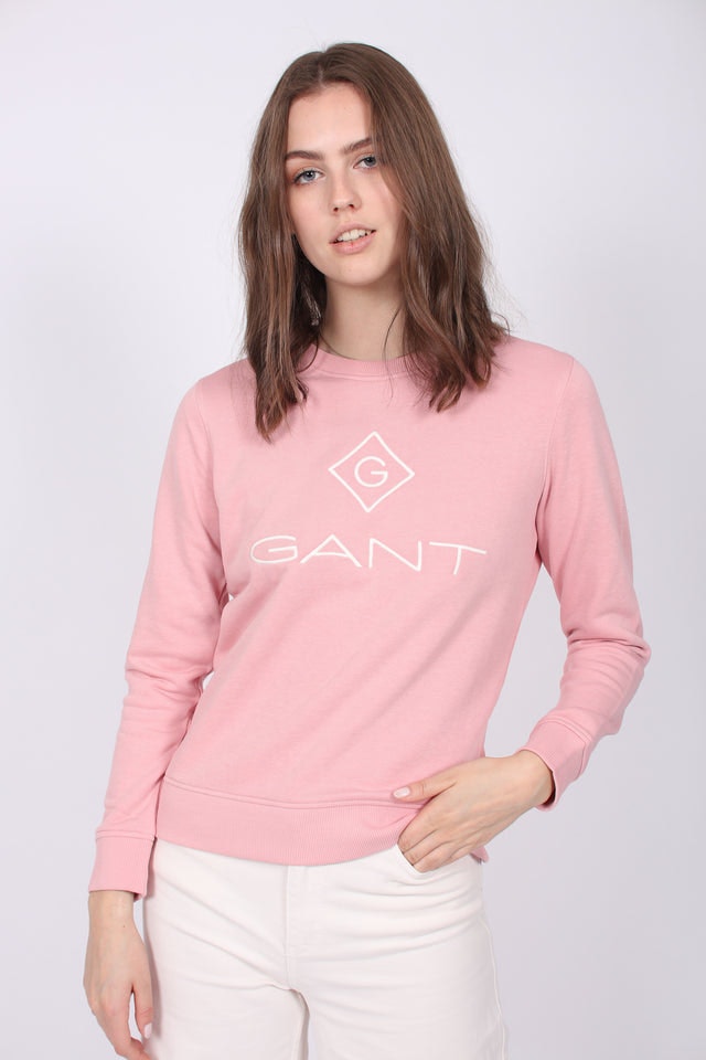 Gant Lock Up C-neck Sweat - Summer Rose - GANT - Gensere - VILLOID.no