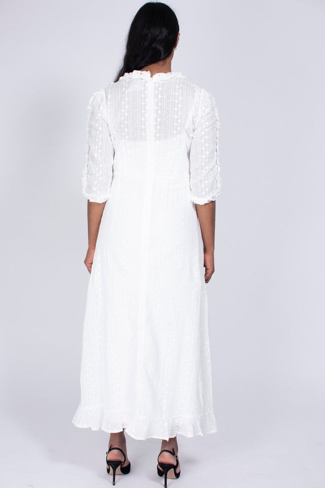 Zelena long lacedress - White - Line of Oslo - Kjoler - VILLOID.no