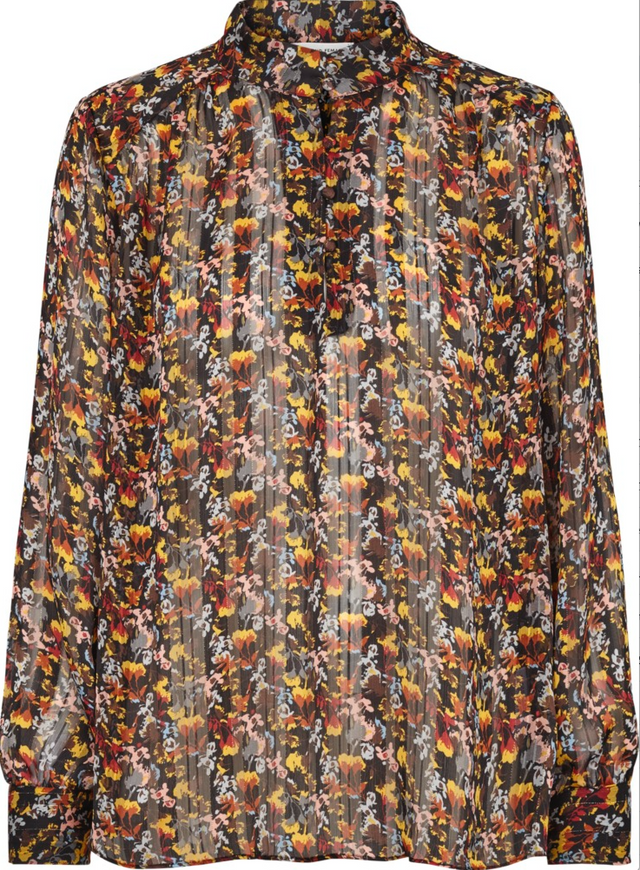 Leon Blouse - Black - Second Female - Bluser & Skjorter - VILLOID.no