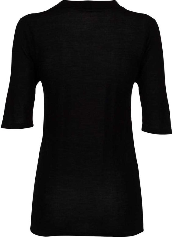 Wool Pique Top JS - Black - Pierre Robert x Jenny Skavlan - T-skjorter & Topper - VILLOID.no